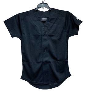 NEW TAG TEAM youth's button up baseball mesh jerseys in black